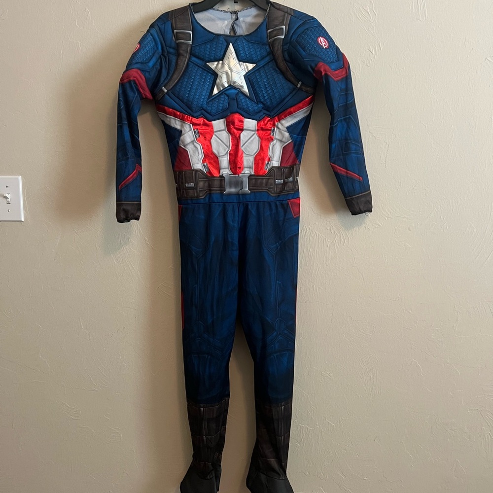 Marvel Captain America Kids Costume - Blue and Red